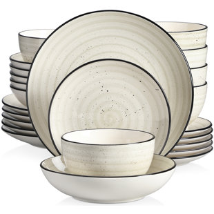 Multi colored outlet stoneware dinnerware sets